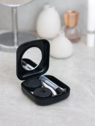 Контейнер для линз «Classic square», black