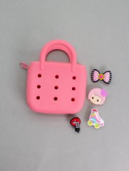 Брелок-сумочка с джиббитсами "Cool bag", pink (9*12 см)