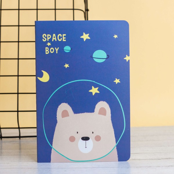 Тетрадь (A5) "Dreamy bear space", dark blue (13.5*20.5) 