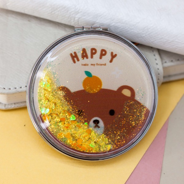 Зеркало "Friend bear", yellow 