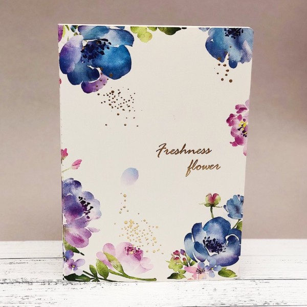 Тетрадь "Freshness flower" blue 