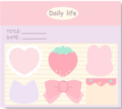 Блок для заметок "Cute life notes", 120 л. 20.9*175 см