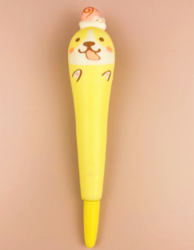 Ручка-сквиш "Dog and snail", yellow
