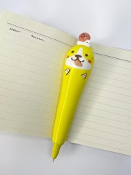Ручка-сквиш "Dog and snail", yellow