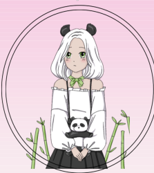 Попсокет "Anume girl and panda"