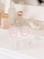 Контейнер для линз «Circle hearts», pink