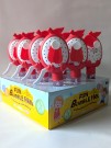 Портативный механический ручной вентилятор «Tasty fruit», red, шоу-бокс 12 шт.