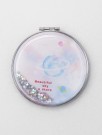 Зеркало-шейкер раскладное "Planet stars", white (7*7 см)