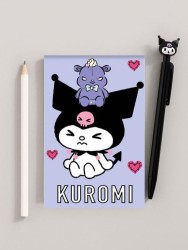 Блокнот А7 "Куроми-1", 65*98 мм, клетка, 40 л на скрепке, обложка 200 гр/м2