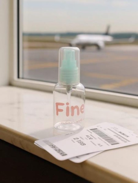 Дорожная бутылочка "Fine!", green (50 ml) 