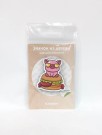 Значок ECO из дерева "Cool pig hamburger"