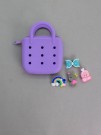 Брелок-сумочка с джиббитсами "Cool bag", purple (9*12 см)