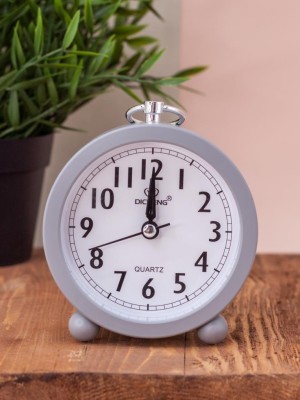 Часы-будильник "Every day", gray (12,2х12,2 см)
