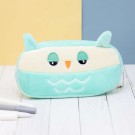Пенал плюшевый "Owl", green (20*10 см)