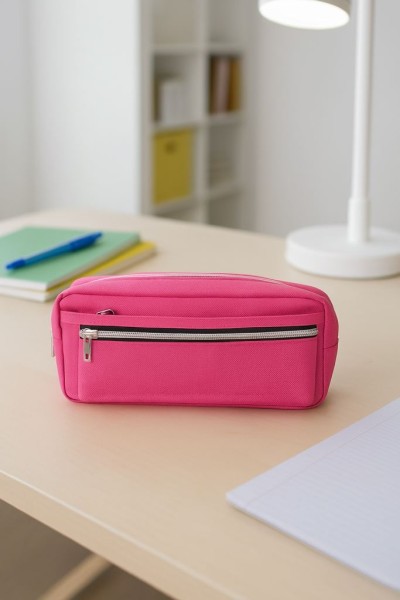 Пенал "Many zips", pink 
