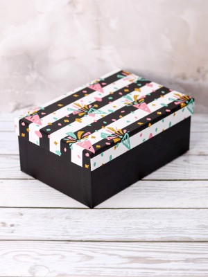 Подарочная коробка «Festive confetti», 18*12*7