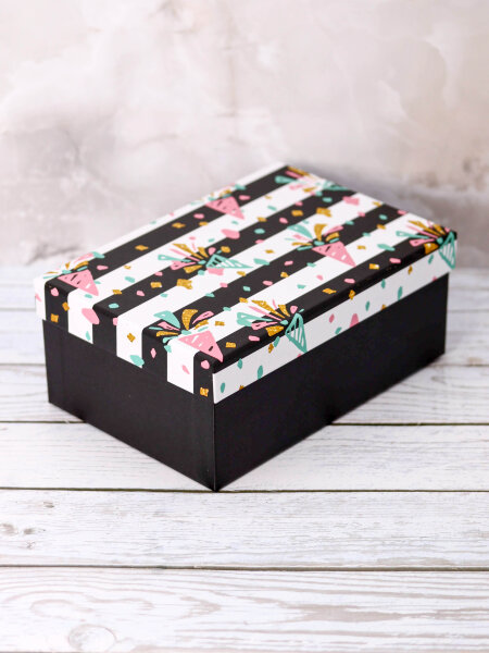 Подарочная коробка «Festive confetti», 18*12*7 