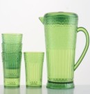 Набор для напитков (кувшин 2000 мл + 4 стакана 300 мл) "Another set", green