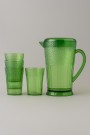 Набор для напитков (кувшин 2000 мл + 4 стакана 300 мл) "Another set", green