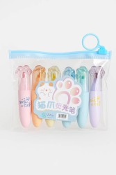 Набор маркеров "Transparent paws", 6 шт, mix