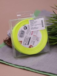 Лента для декора и подарков "Ribbon of Joy", neon light green (2 см*1 м)