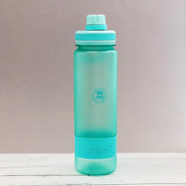 Бутылка с силиконовой вставкой, blue (900ml) 