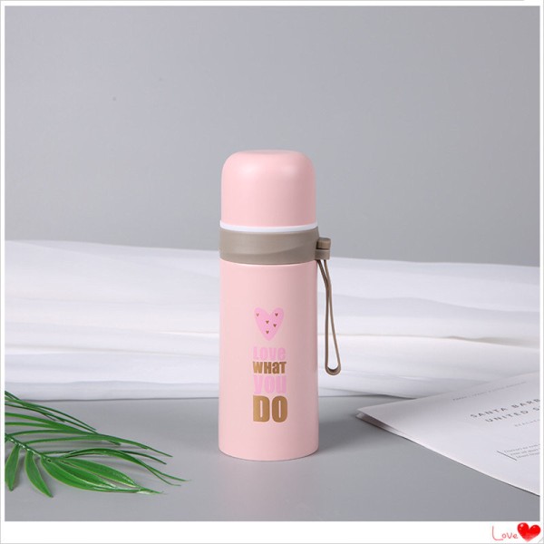 Термос "Love what you do", pink (350ml) 