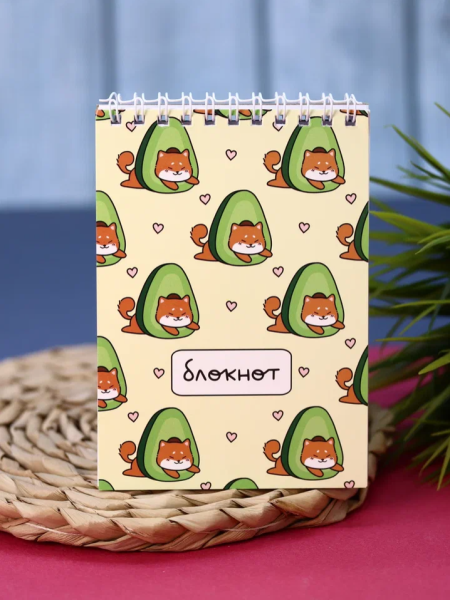 Блокнот «Many shiba inu avocado», А6, плотность 100 гр 