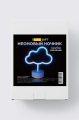 Неоновый LED ночник "Cloud", голубое свечение (30,5х27 см)
