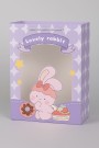 Пакет подарочный (M) "Lovely rabbit", purple (33*25*12)