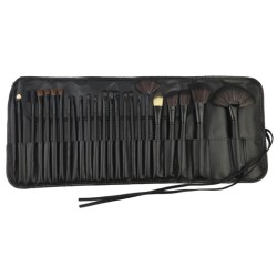 Набор кистей для макияжа "Black Perfection", 24 шт.