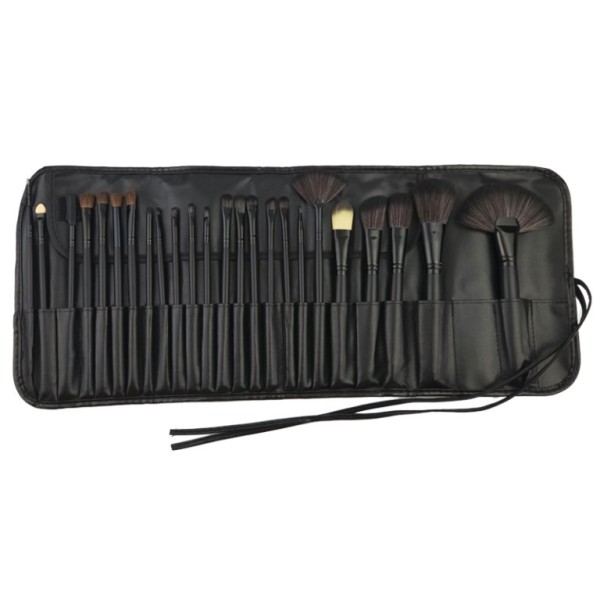 Набор кистей для макияжа "Black Perfection", 24 шт. 