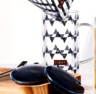Кружка стеклянная "Light abstraction", black (420 мл)