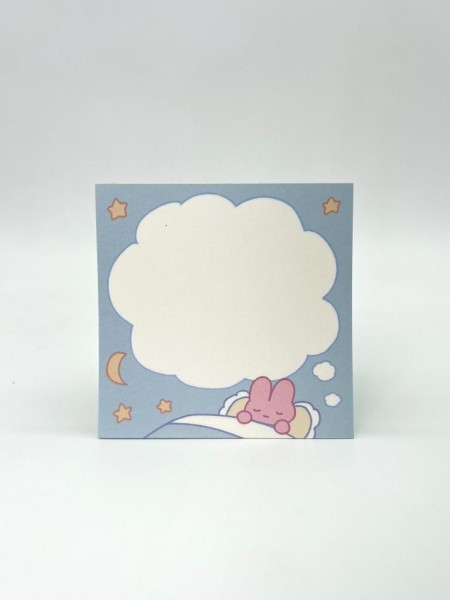 Блок для заметок "Sleeping Bunny", 50 л. 8*8 см 