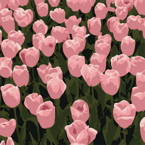 Картина по номерам  Draw Me! «Beautiful flowers», (20*20 см) 