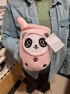 Мягкая игрушка "Cocktail panda", pink, 19 см