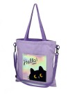 Сумка шоппер "Hello", purple