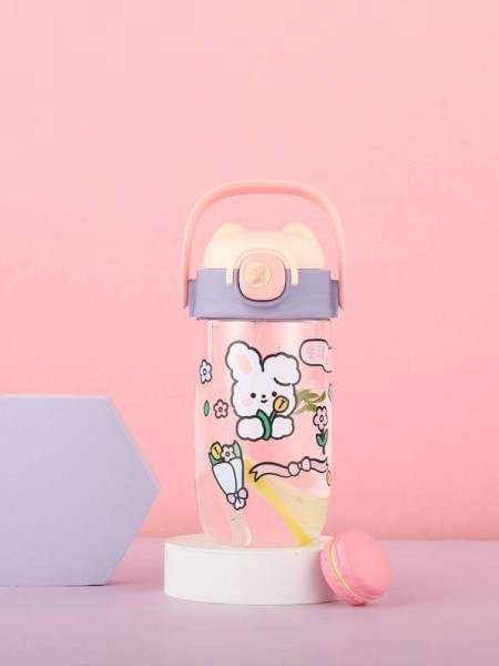 Бутылка «Funny bunny», pink (650 ml) 