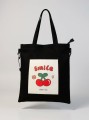Сумка шоппер "Smile cherries", black