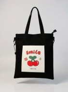 Сумка шоппер "Smile cherries", black