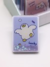 Зеркало шейкер раскладное "Lucky day Duck", фиолетовое, 8*6 см