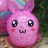 Мялка - антистресс «Rabbit ball», pink