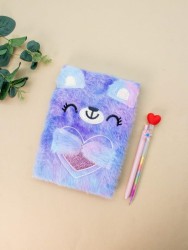 Блокнот плюшевый «Love mouse», blue mix, 21,5х15см, плотность 70 гр.