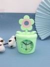Часы-будильник - копилка «Flower in a pot», green (12х11,5 см)