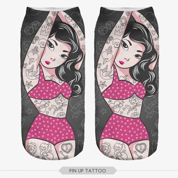 Носки "Pin up tattoo" 
