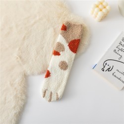 Носки iLikeGift «Cat paw», white, мужские/женские евро размер 37-41