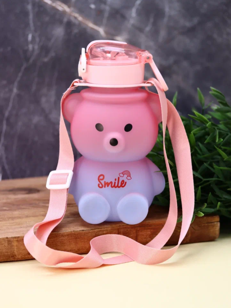 Бутылка «Lovely bear», pink (600 мл) 