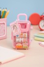 Набор декоративного скотча 6 шт. + диспенсер "Suitcase", pink (13.5*6*4.5см)