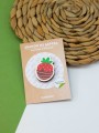 Значок ECO из дерева STRAWBERRY IN CHOCOLATE