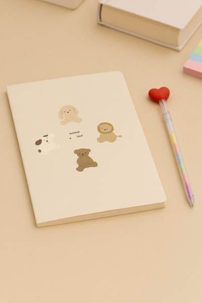Блокнот (А5) "Animal friends", beige (14.5*21) 